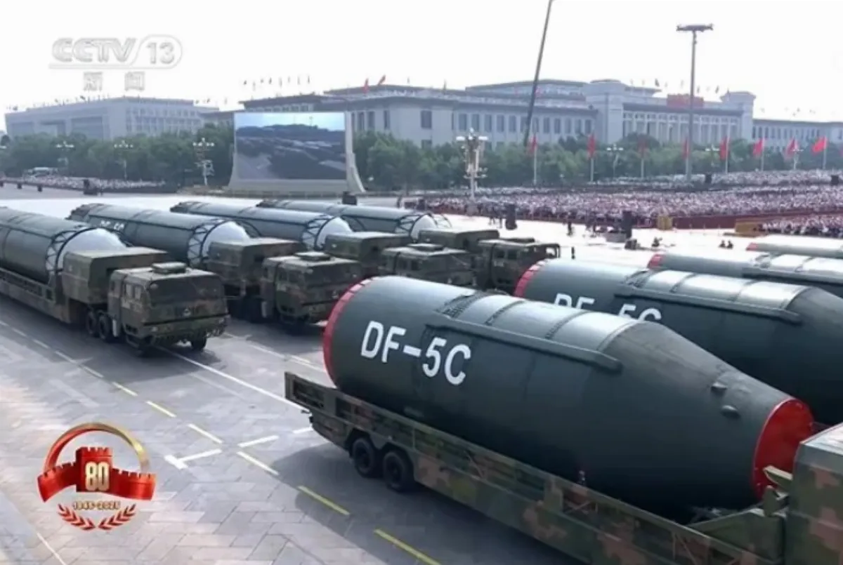 大陸九三閱兵看細節  多款飛彈展現「三位一體」戰略